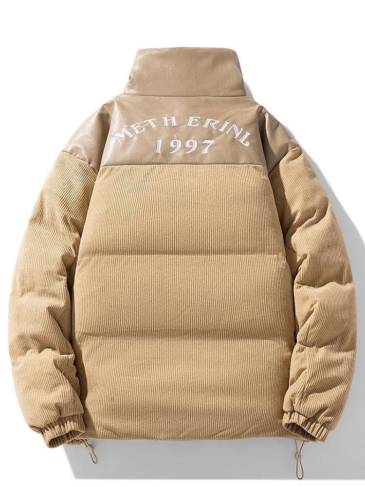 Velira Coats & Jackets Kordūroja PU Pataisytas Pūkinis Paltas