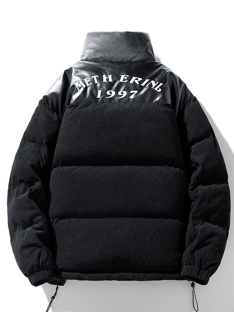 Velira Coats & Jackets Kordūroja PU Pataisytas Pūkinis Paltas