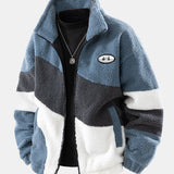 Velira Coats & Jackets mėlyna / S Spalvų Bloko Teddy Zip-Up Striukė