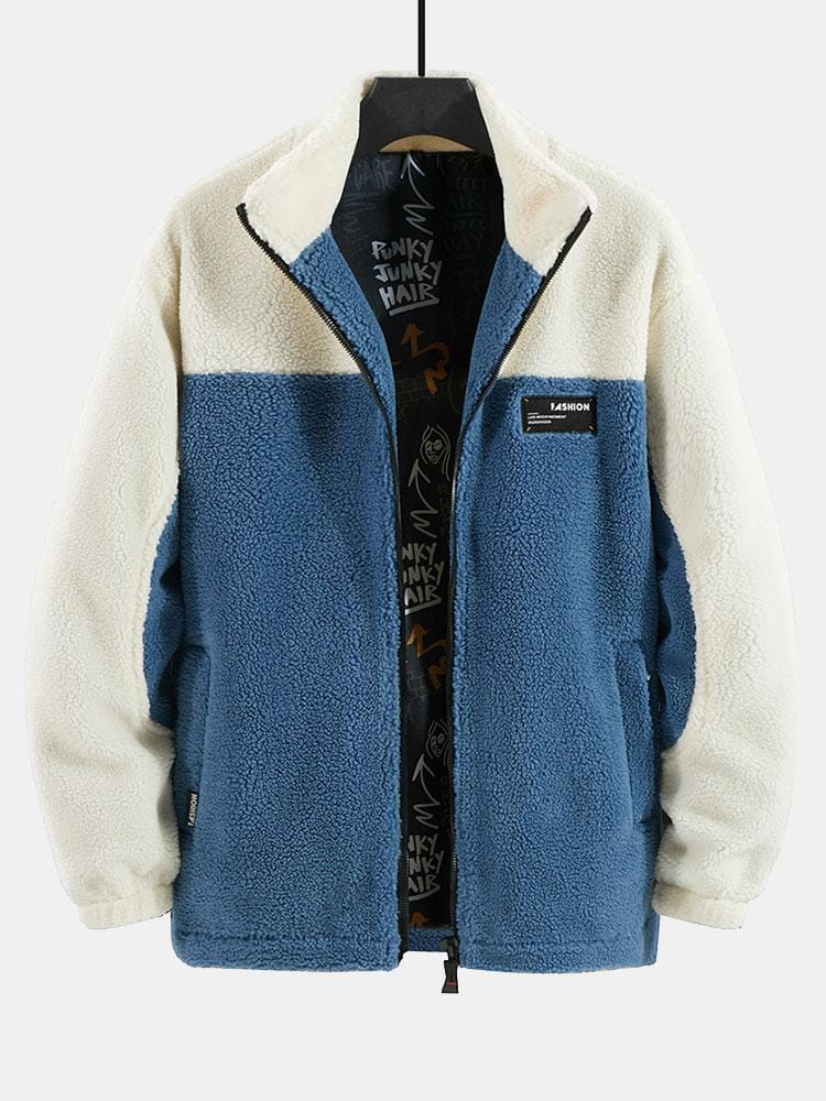Velira Coats & Jackets mėlyna / S Teddy Fleece Pataisytas Užtrauktukas Striukė