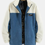 Velira Coats & Jackets mėlyna / S Teddy Fleece Pataisytas Užtrauktukas Striukė