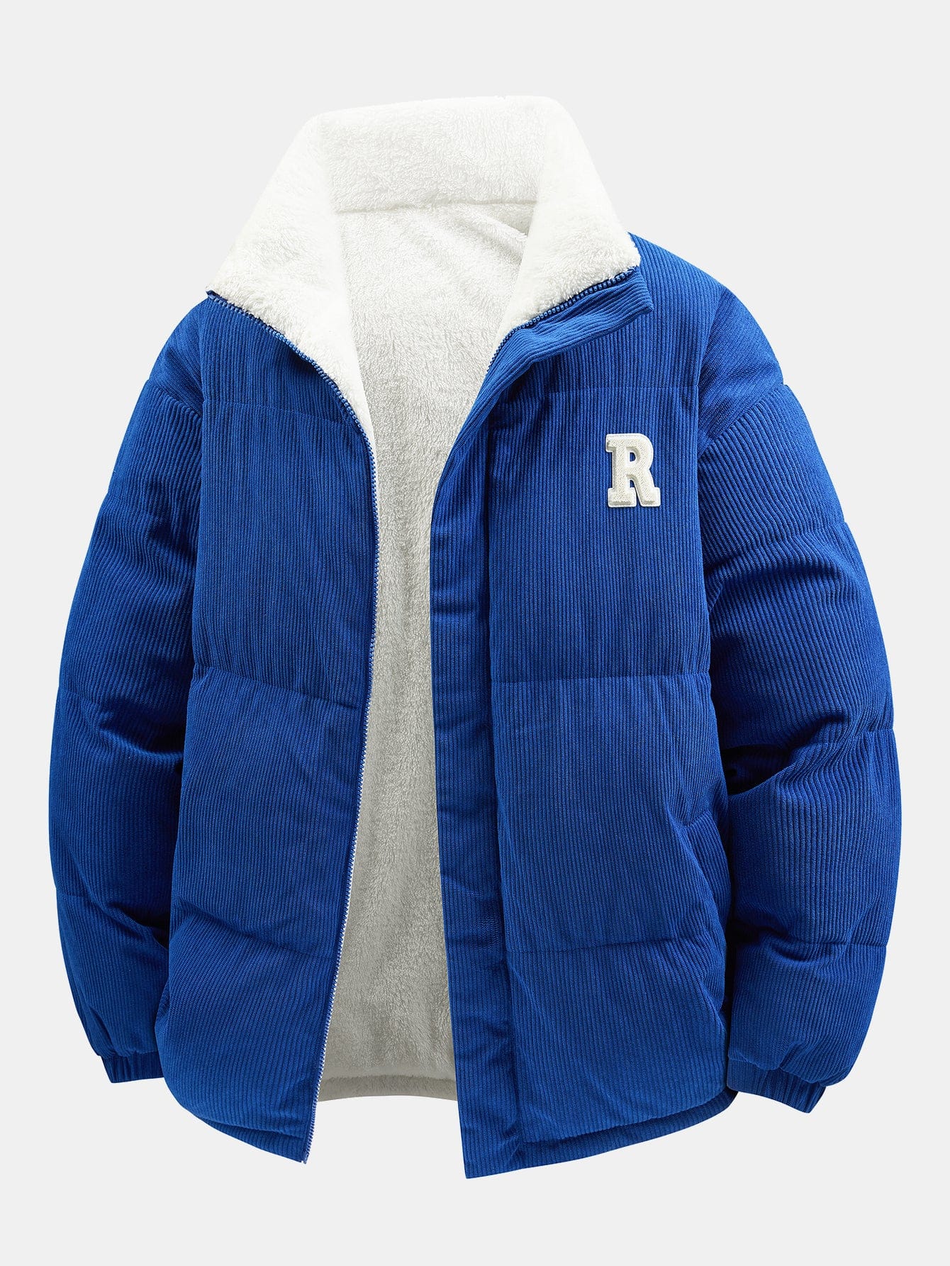 Velira Coats & Jackets mėlyna / XS Apverčiamas Teddy Fleece Kordūrojo Paltas
