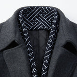 Velira Coats & Jackets Nuspaudžiamas šalikas su notch apykakle vilnonis paltas