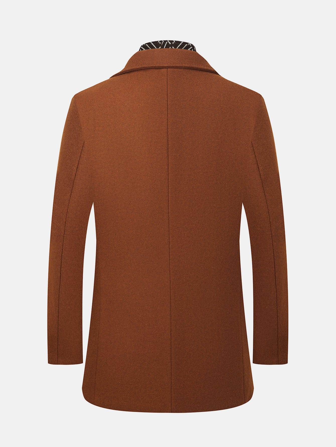 Velira Coats & Jackets Nuspaudžiamas šalikas su notch apykakle vilnonis paltas
