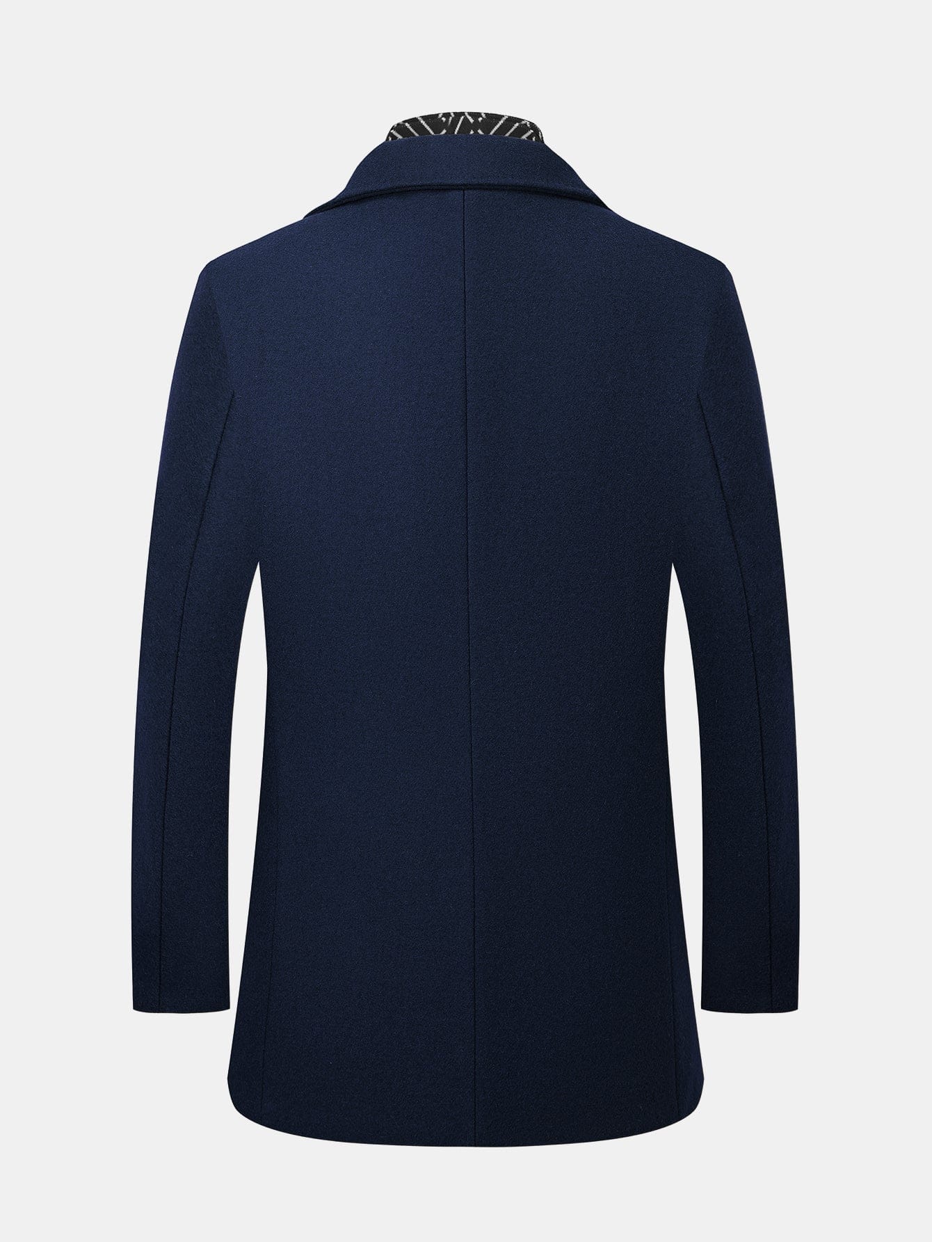 Velira Coats & Jackets Nuspaudžiamas šalikas su notch apykakle vilnonis paltas