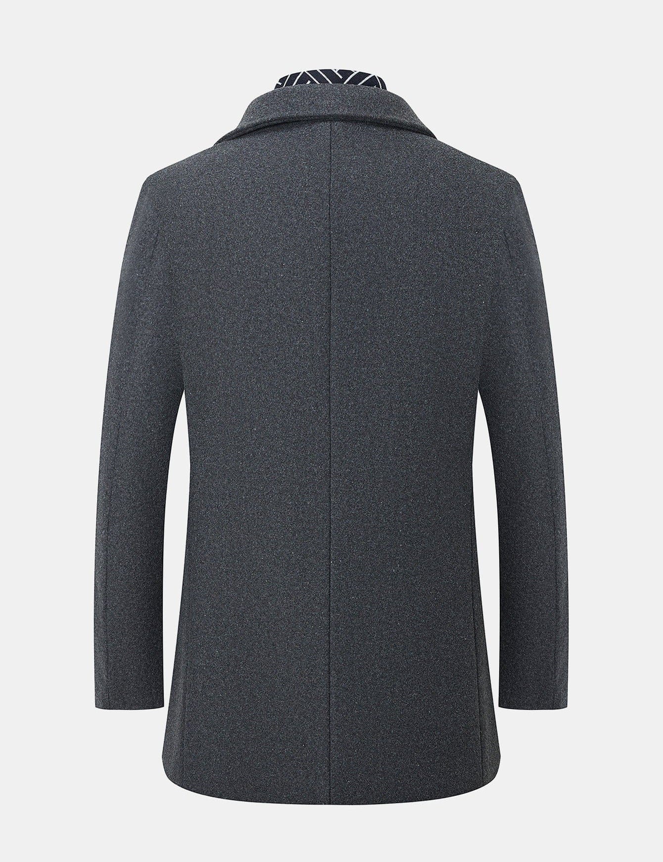 Velira Coats & Jackets Nuspaudžiamas šalikas su notch apykakle vilnonis paltas