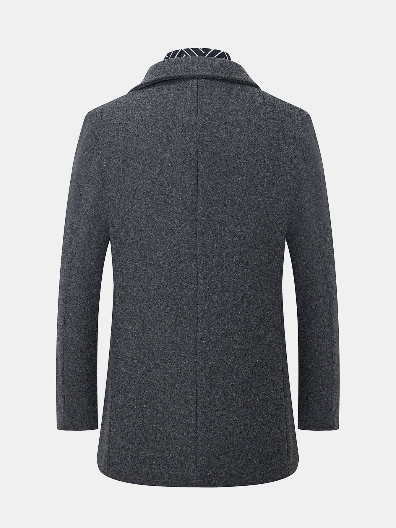 Velira Coats & Jackets Nuspaudžiamas šalikas su notch apykakle vilnonis paltas