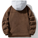 Velira Coats & Jackets Pamuštas Kvadratinis Kordūro Paltas su Gobtuvu