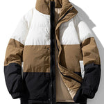 Velira Coats & Jackets Peru / S Spalvų blokų pūkinė striukė