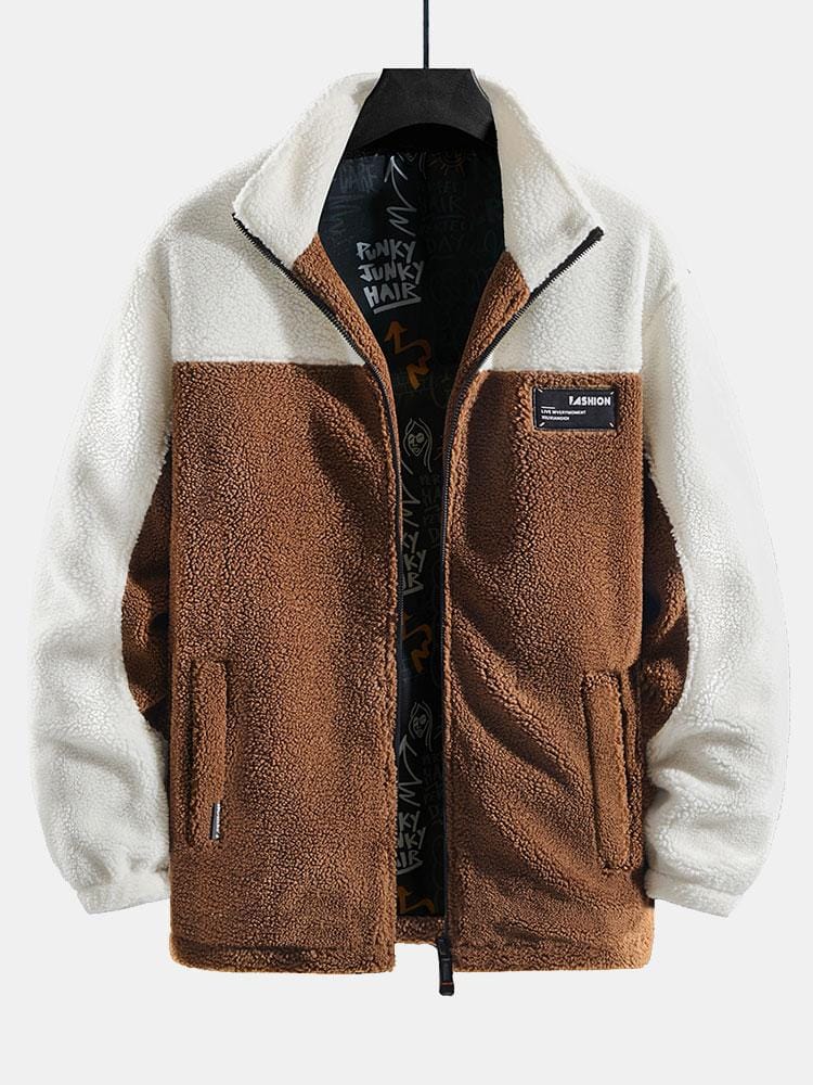 Velira Coats & Jackets peru / S Teddy Fleece Pataisytas Užtrauktukas Striukė