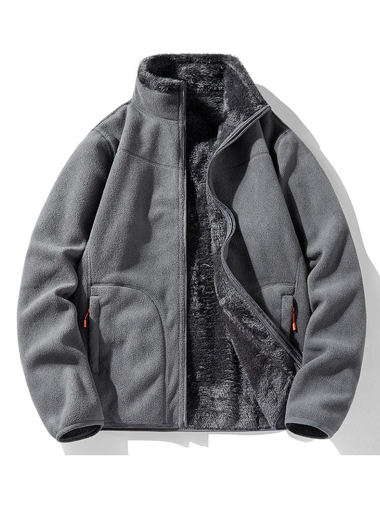 Velira Coats & Jackets pilka / S Apverčiamas Teddy Fleece Paltas