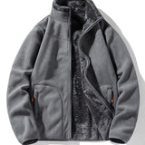 Velira Coats & Jackets pilka / S Apverčiamas Teddy Fleece Paltas
