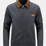 Velira Coats & Jackets pilka / S Kordūrinio Apykaklės Su Užtrauktuku Striukė