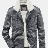 Velira Coats & Jackets pilka / S Teddy pamušalu dirbtinio suede švarkas