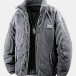 Velira Coats & Jackets pilka / XS Pamušalu išklotas kordūrojo paltas