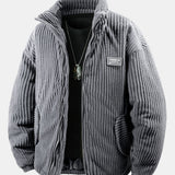 Velira Coats & Jackets pilka / XS Pamušalu išklotas kordūrojo paltas