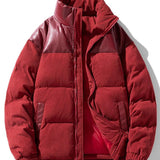 Velira Coats & Jackets raudona / S Kordūroja PU Pataisytas Pūkinis Paltas