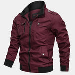 Velira Coats & Jackets raudonmedžio / S Chino užtrauktuku užsegama striukė