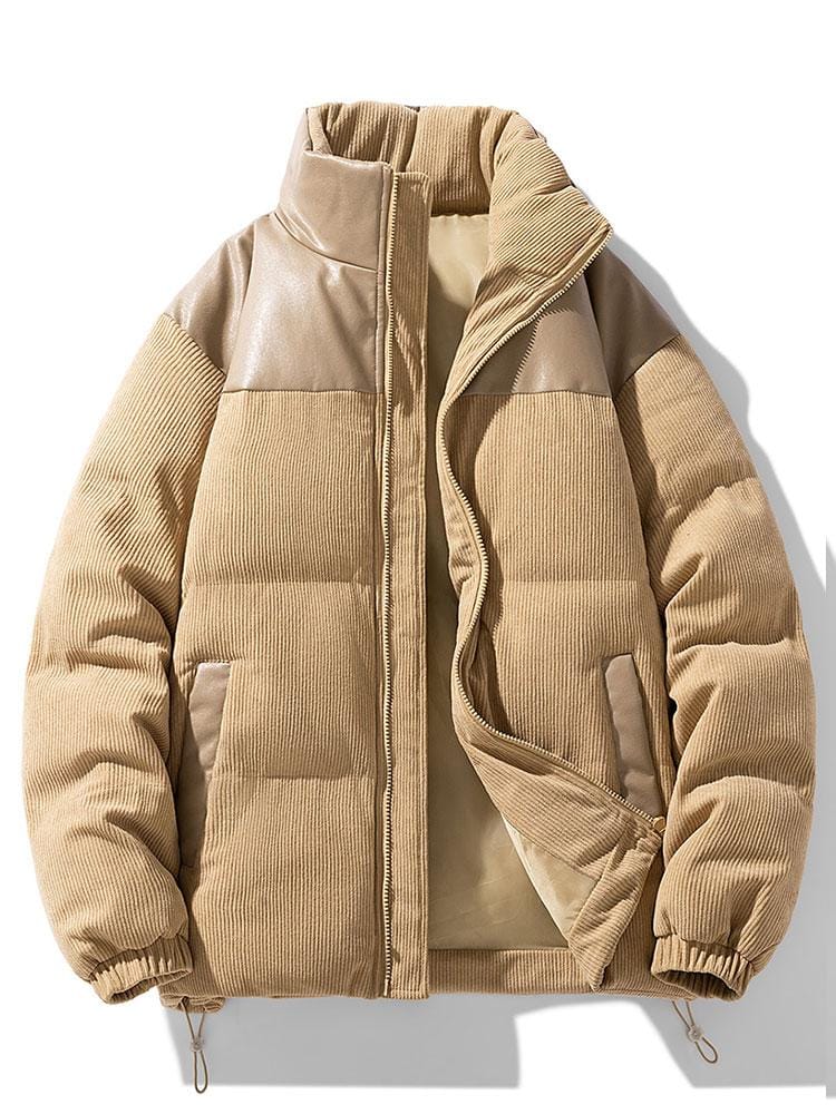 Velira Coats & Jackets ruda / S Kordūroja PU Pataisytas Pūkinis Paltas