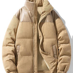 Velira Coats & Jackets ruda / S Kordūroja PU Pataisytas Pūkinis Paltas