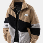 Velira Coats & Jackets ruda / S Spalvų Bloko Teddy Zip-Up Striukė