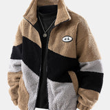 Velira Coats & Jackets ruda / S Spalvų Bloko Teddy Zip-Up Striukė