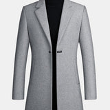 Velira Coats & Jackets sidabrinė / S Vienos Krūtinės Apykaklės Vilnonis Paltas