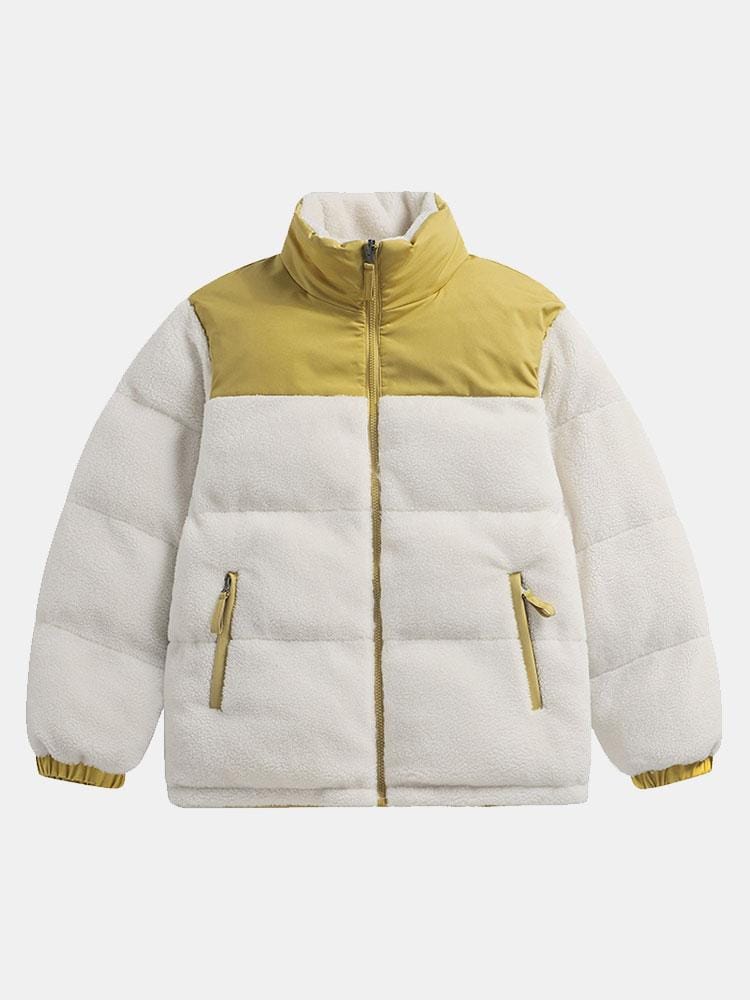 Velira Coats & Jackets smėlinė / S Dvigubo Šono Teddy Pūkuotas Paltas