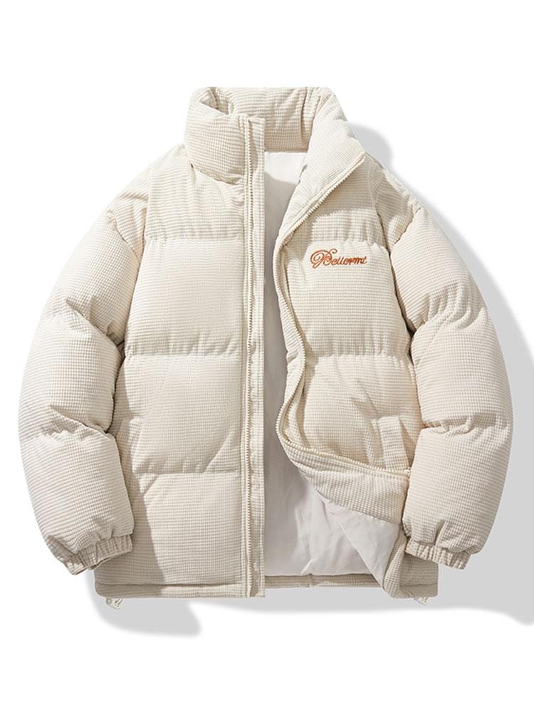 Velira Coats & Jackets smėlio / S Aksominis užtrauktukas pūkinis paltas