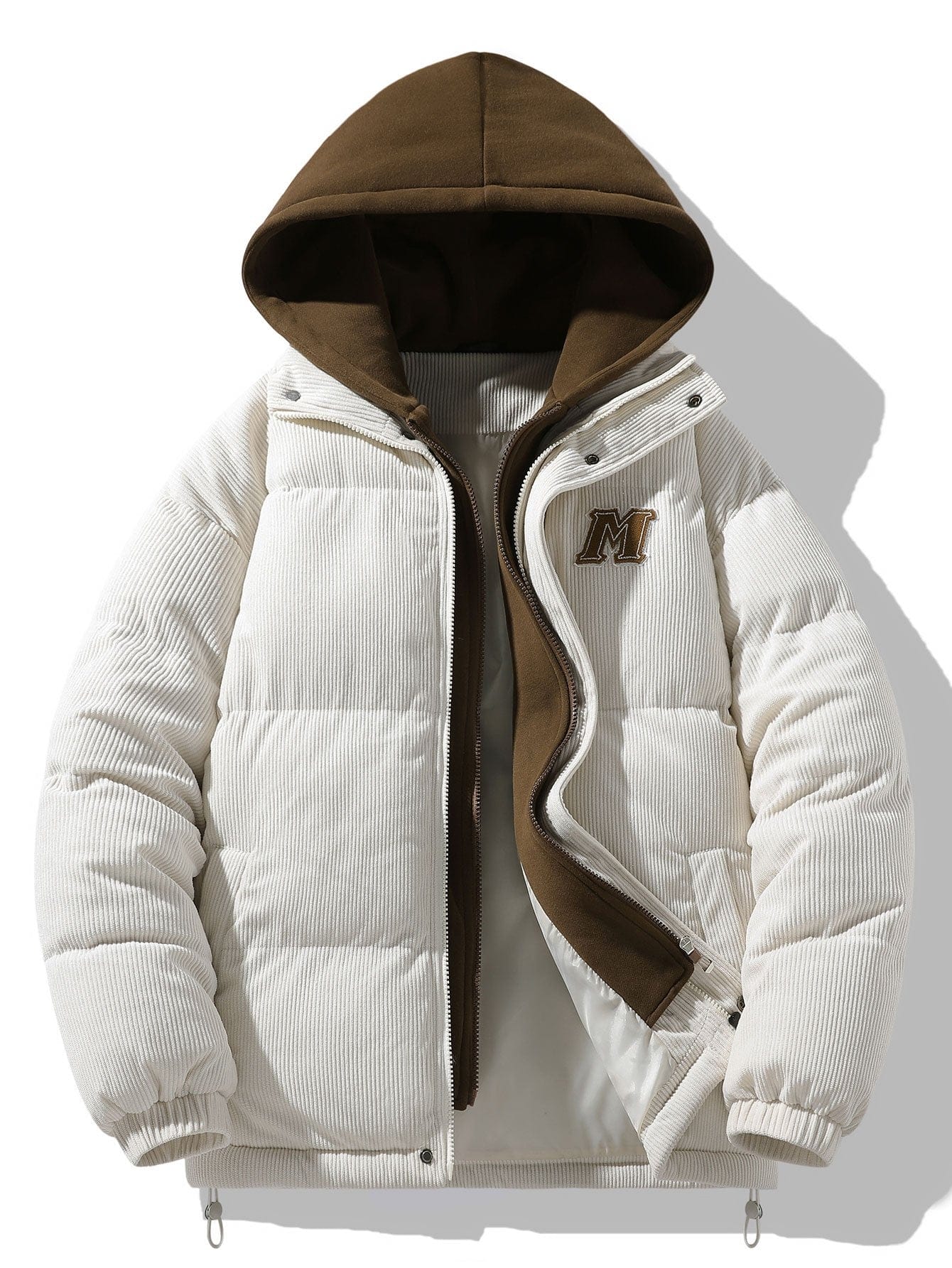 Velira Coats & Jackets smėlio / XS Kordūrinis gobtuvas pūkinis paltas