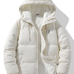 Velira Coats & Jackets smėlio / XS Teddy pamušalu velveto su gobtuvu pūkinis paltas