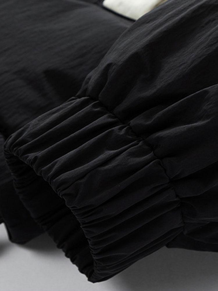 Velira Coats & Jackets Spalvų blokų pūkinė striukė
