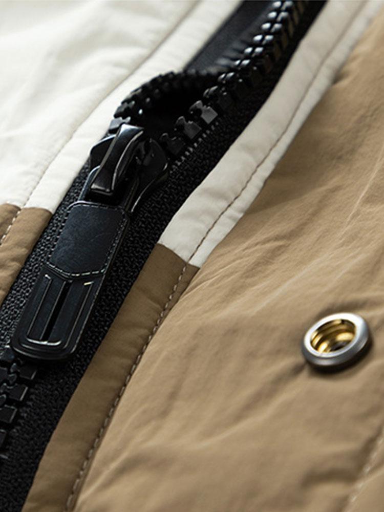 Velira Coats & Jackets Spalvų blokų pūkinė striukė
