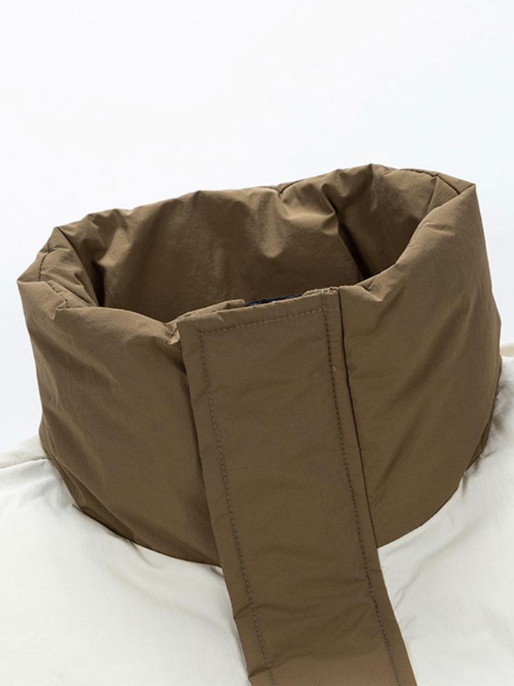 Velira Coats & Jackets Spalvų blokų pūkinė striukė