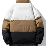 Velira Coats & Jackets Spalvų blokų pūkinė striukė
