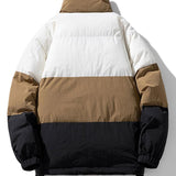 Velira Coats & Jackets Spalvų blokų pūkinė striukė