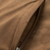 Velira Coats & Jackets Suede Bomber Striukė su Dygsniuota Pamušalu