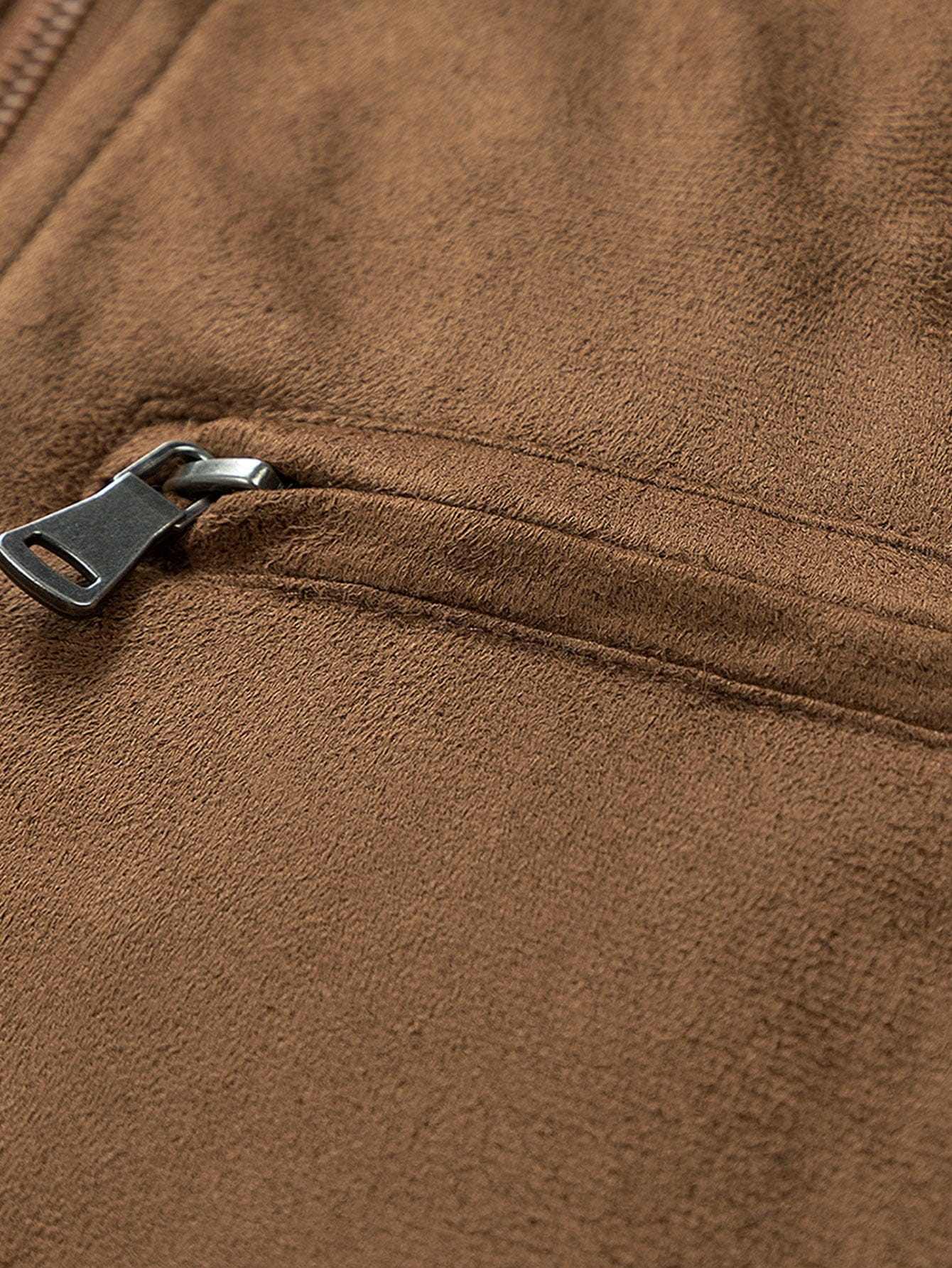 Velira Coats & Jackets Suede Bomber Striukė su Dygsniuota Pamušalu