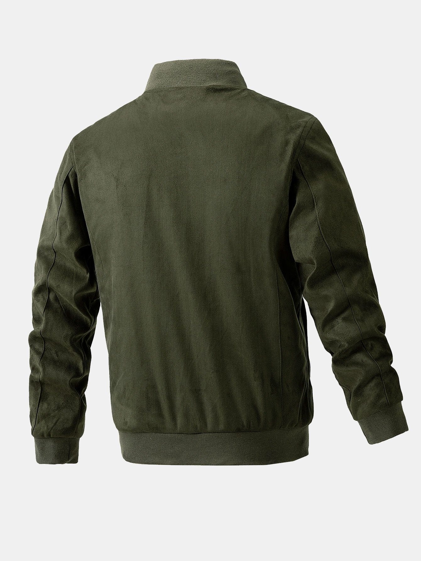 Velira Coats & Jackets Suede Bomber Striukė su Dygsniuota Pamušalu