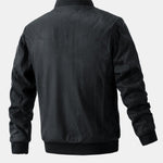 Velira Coats & Jackets Suede Bomber Striukė su Dygsniuota Pamušalu