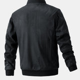 Velira Coats & Jackets Suede Bomber Striukė su Dygsniuota Pamušalu