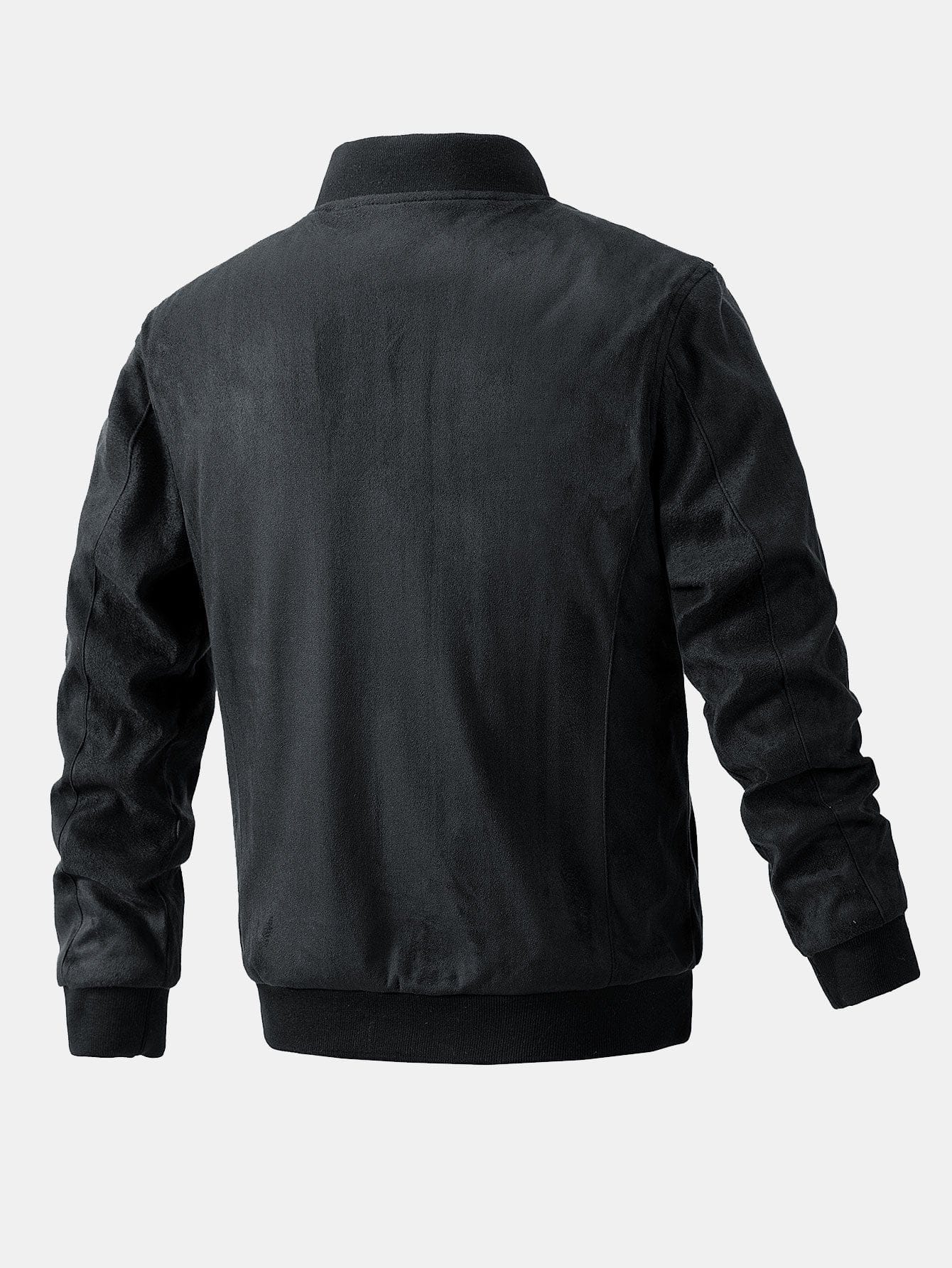 Velira Coats & Jackets Suede Bomber Striukė su Dygsniuota Pamušalu
