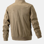 Velira Coats & Jackets Suede Bomber Striukė su Dygsniuota Pamušalu