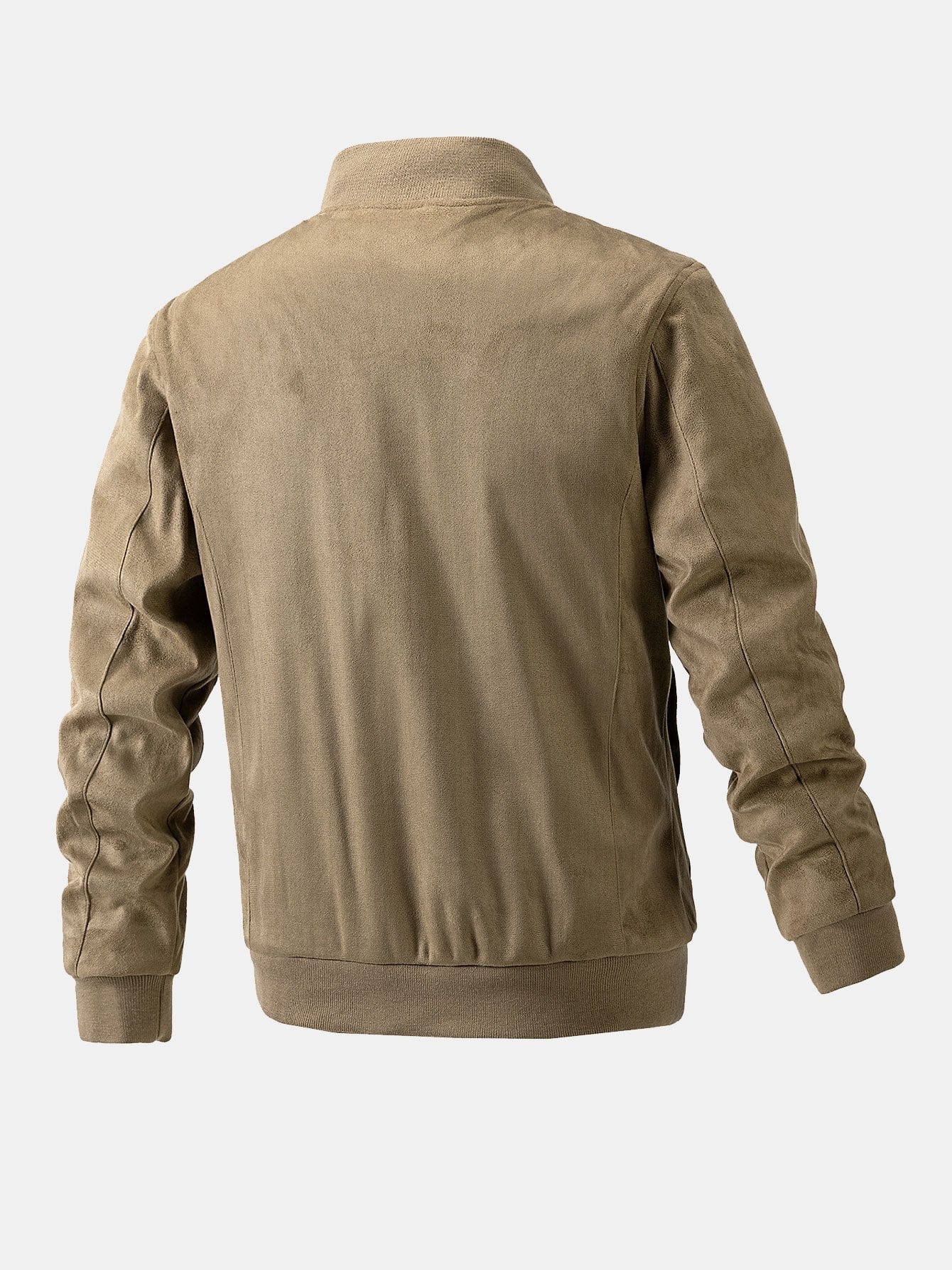 Velira Coats & Jackets Suede Bomber Striukė su Dygsniuota Pamušalu
