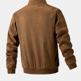 Velira Coats & Jackets Suede Bomber Striukė su Dygsniuota Pamušalu