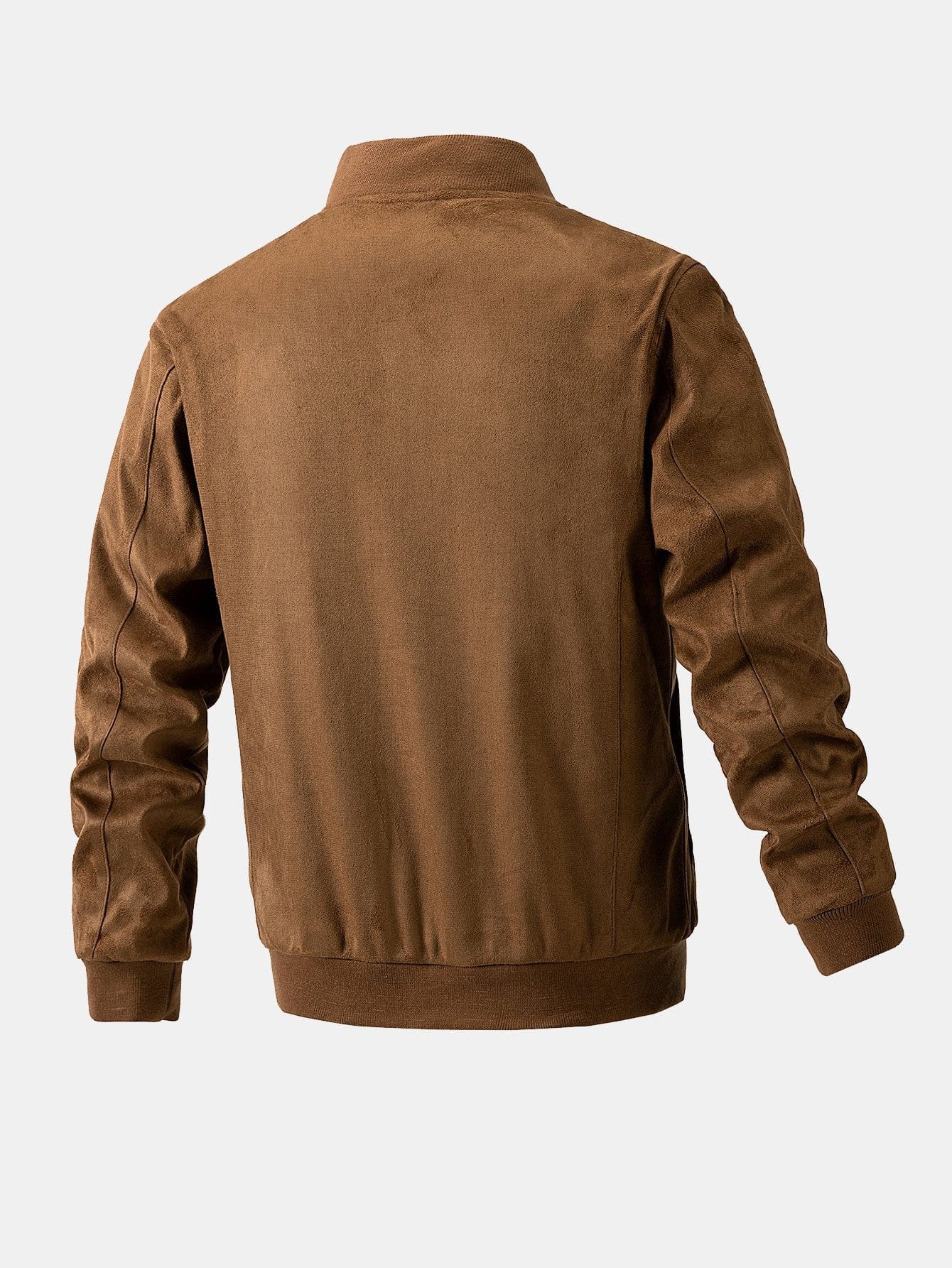 Velira Coats & Jackets Suede Bomber Striukė su Dygsniuota Pamušalu