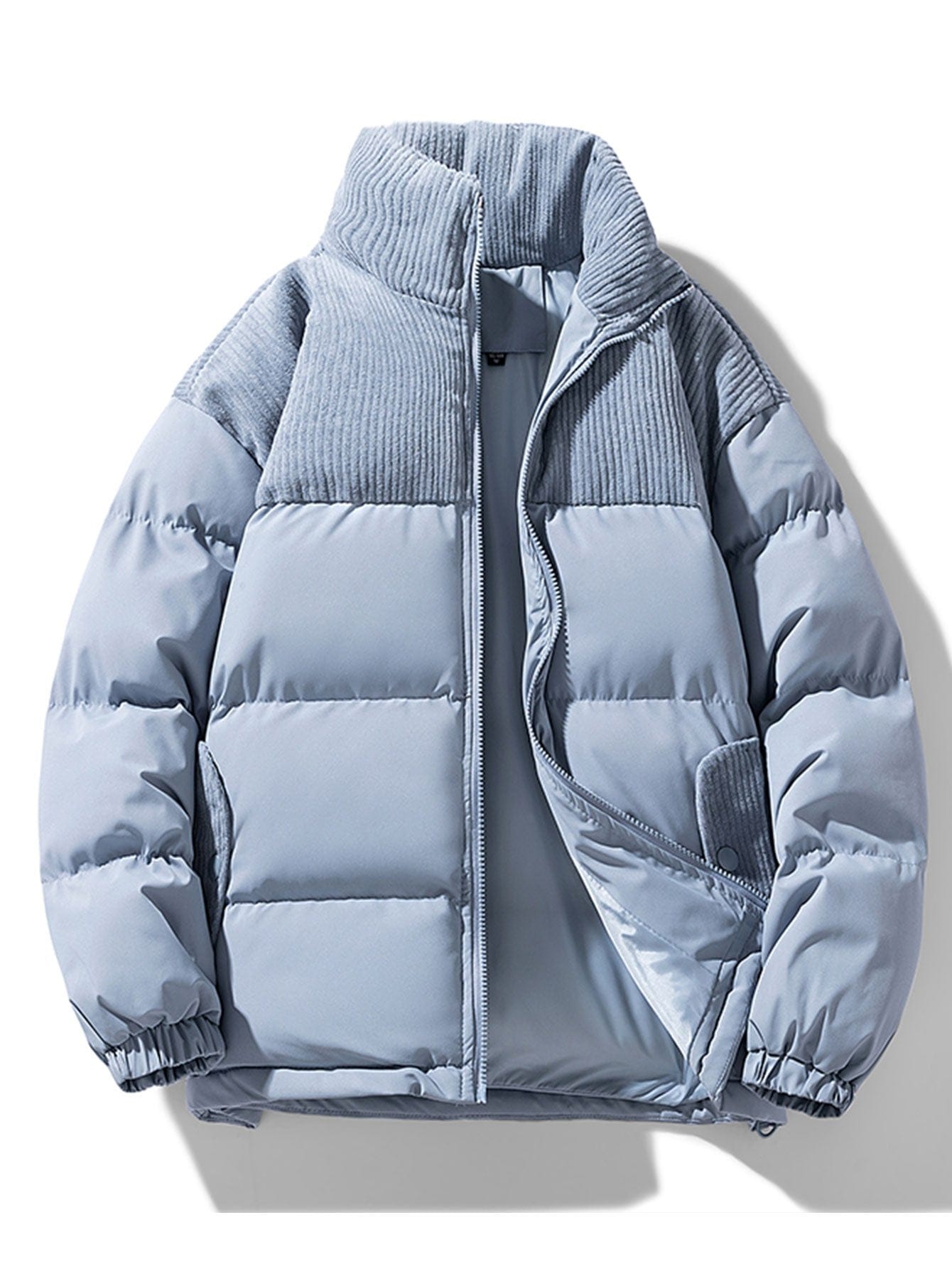 Velira Coats & Jackets šviesiai mėlyna / S Kordūro Pataisytas Užtrauktukas Pūkinis Paltas