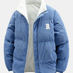 Velira Coats & Jackets šviesiai mėlyna / XS Apverčiamas Teddy Fleece Kordūrojo Paltas