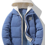 Velira Coats & Jackets šviesiai mėlyna / XS Kordūrinis gobtuvas pūkinis paltas