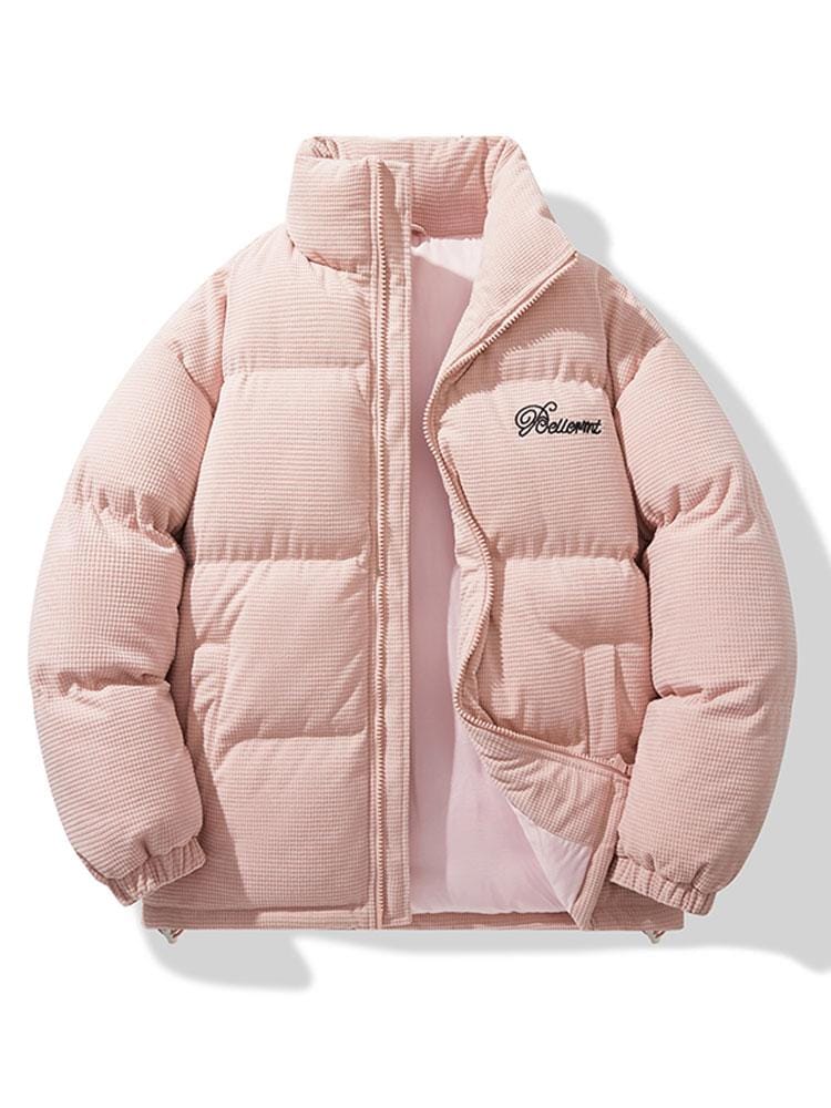 Velira Coats & Jackets šviesiai rožinė / S Aksominis užtrauktukas pūkinis paltas